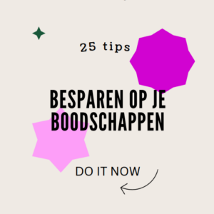 E-book 25 tips besparen op je boodschappen
